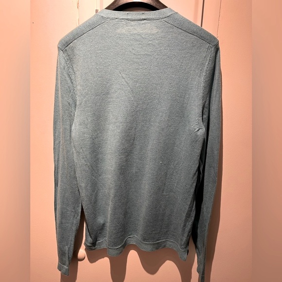BOSS light blue cotton silk cashmere sweater - Picture 3 of 5
